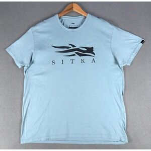 Sitka Shirt Mens XL Blue Icon Tee Waterfowl Duck Deer Hunting Pima Cotton